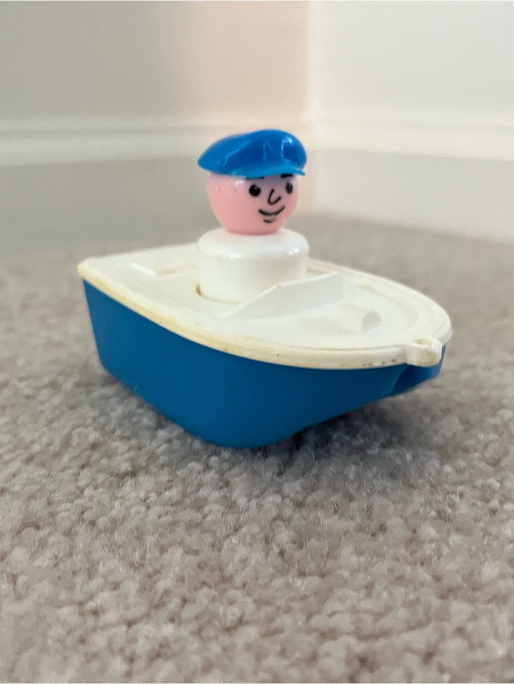 1970s Fisher Price Little People ferry boat & driver.